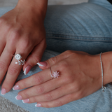 Maja spinning Ring - pink