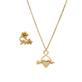 Set Saga ring + Sigrid Halsband - Guld